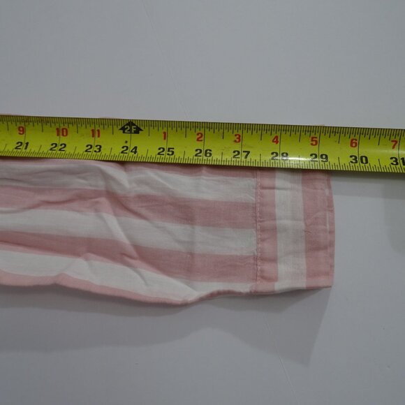 Divided H&M Women Pink White Striped Button Up Long Sleeve Shirt Size 12 NEW - Picture 10 of 11